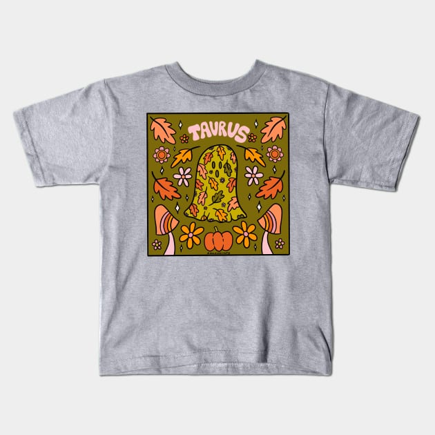 Taurus Ghost Kids T-Shirt by Doodle by Meg